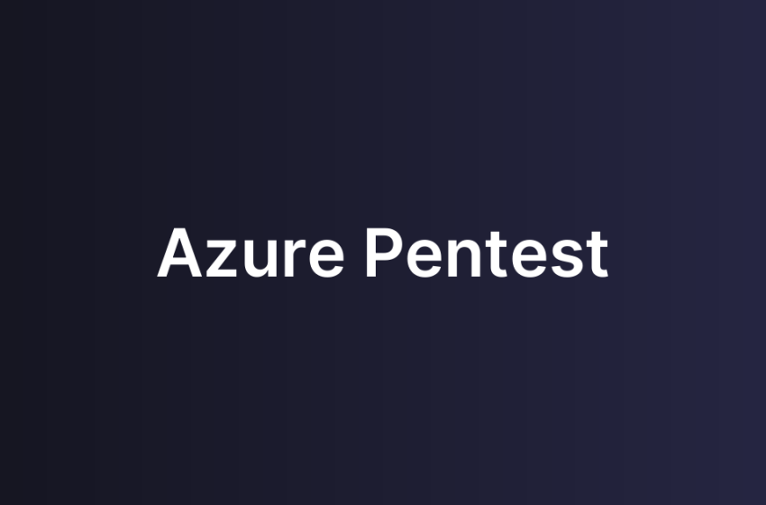Azure Pentest