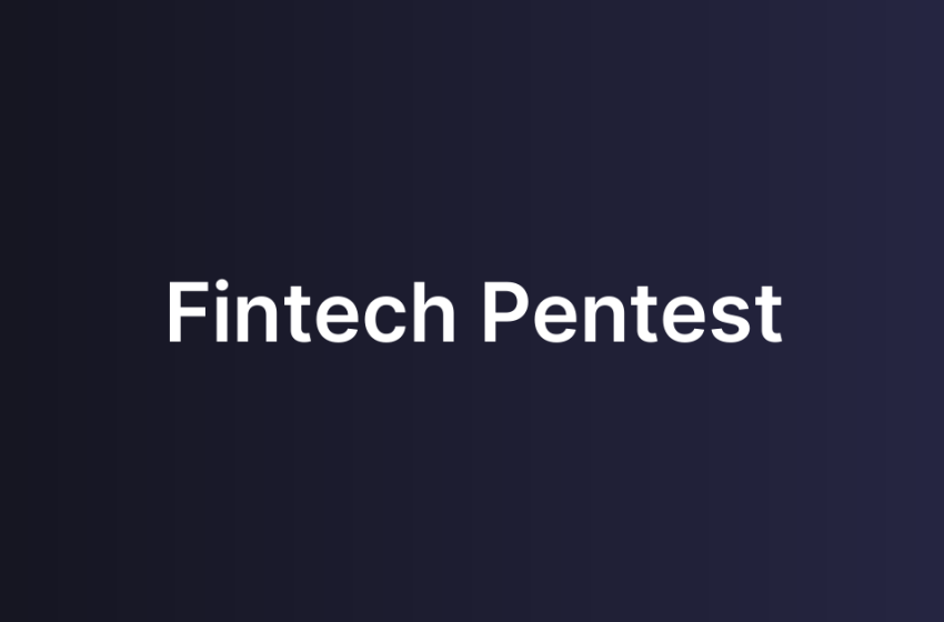 Fintech Pentest
