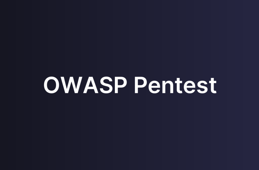 OWASP Pentest