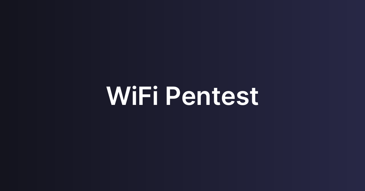 WiFi Pentest