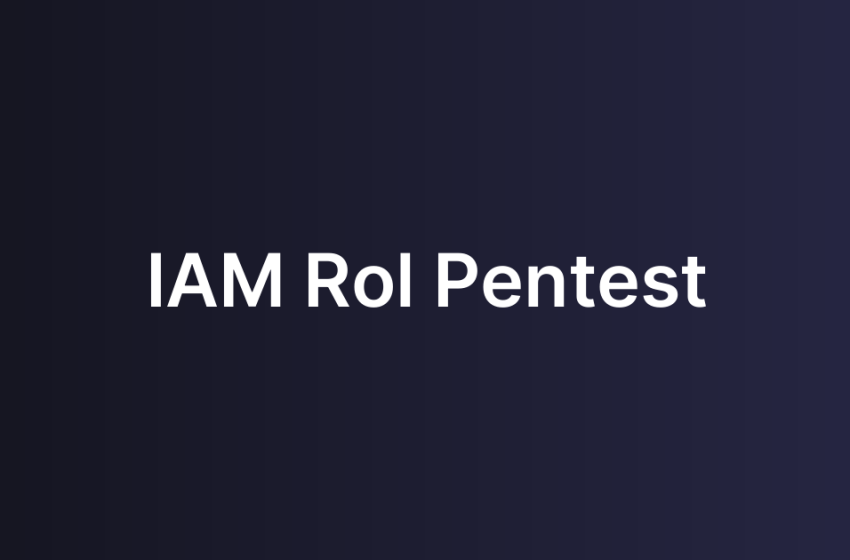 IAM Rol Pentest