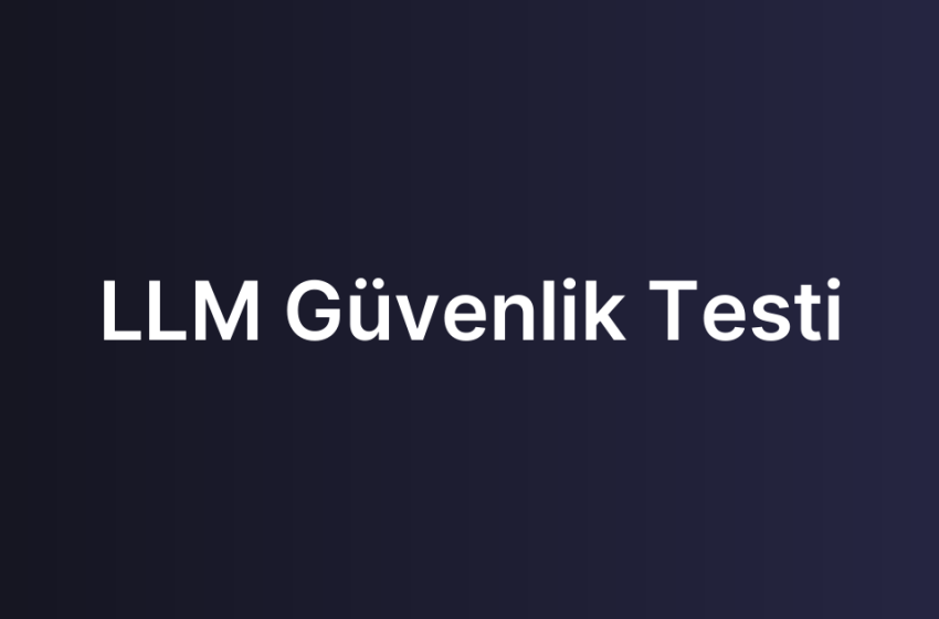 LLM Güvenlik Testi